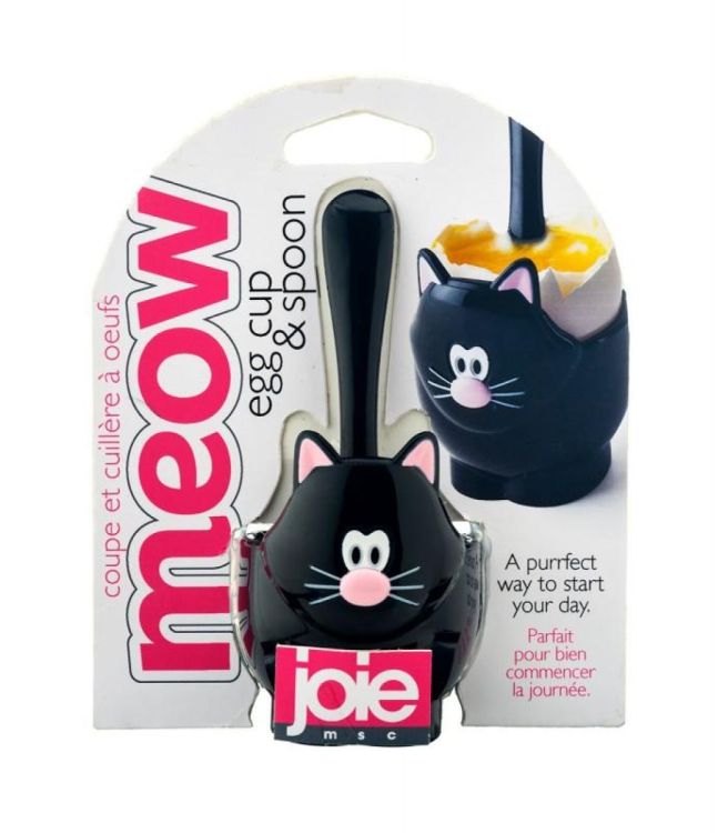 Joie Meow Egg cup & spoon (Wit/zwart) - Panache (Koksijde)