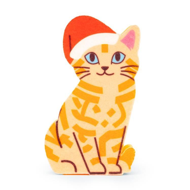 Kikkerland Santa Kitty spons (Multi) - Panache (Koksijde)