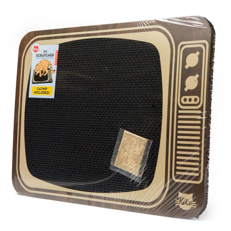 Kikkerland Scratcher TV - Kattenkrabber met kattenkruid (Zwart) - Panache (Koksijde)