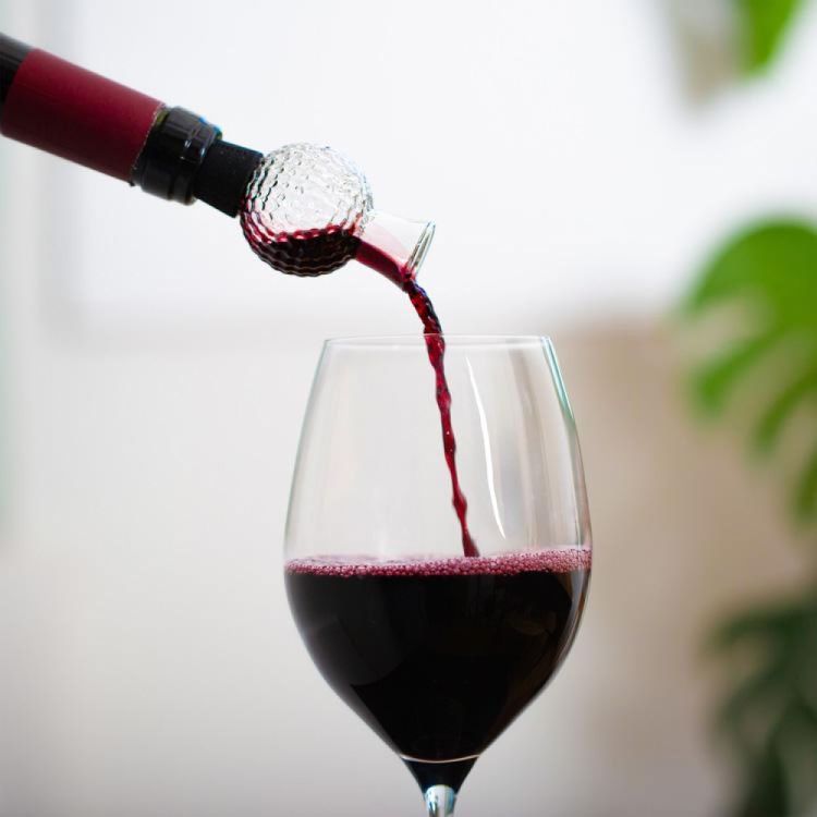 Kikkerland Wijnbeluchter golfbal (Transparant) - Panache (Koksijde)