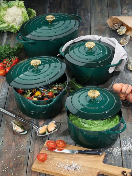 Küchenprofi Cocotte ronde 24cm Racing Green (Racing Green) - Panache (Koksijde)
