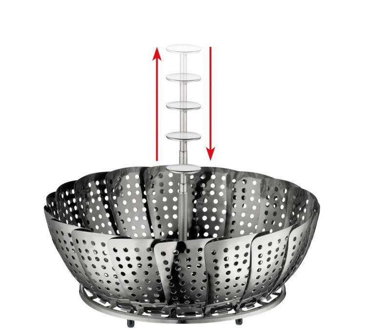 Küchenprofi Panier vapeur Ø14–23cm (Grijs) - Panache (Koksijde)