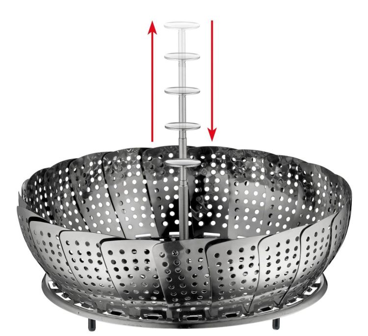 Küchenprofi Panier vapeur Ø18-28cm (Grijs) - Panache (Koksijde)