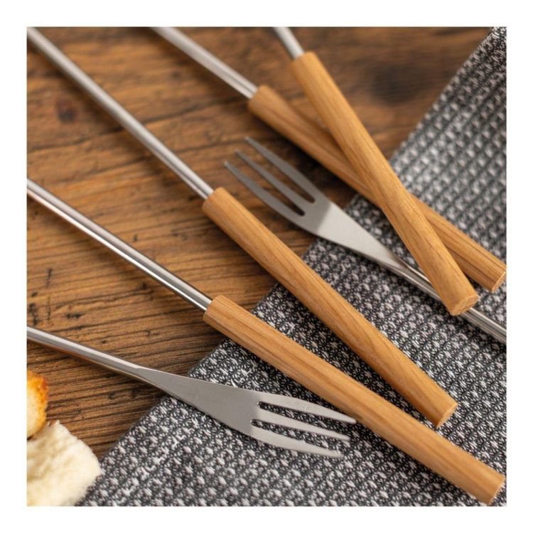 Kuhn Rikon 6 Fonduevorken eik (Eik) - Panache (Koksijde)