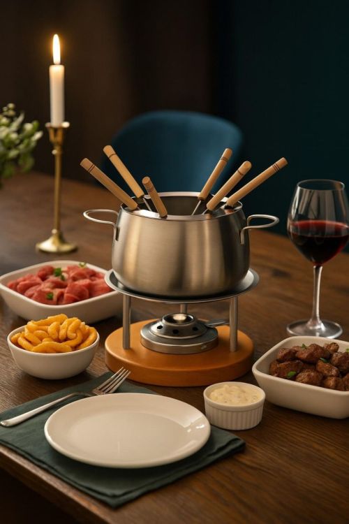 Kuhn Rikon Service à fondue viande induction 2l Ø15cm (Inox) - Panache (Koksijde)