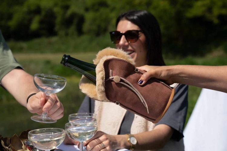 Kywie Champagne cooler suède Terra (Terra) - Panache (Koksijde)