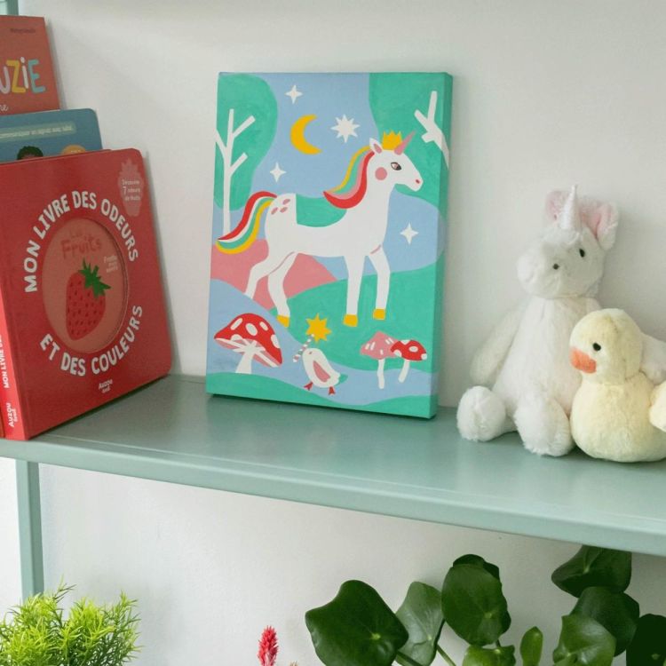 La Petite Épicerie Petit Pinceau Kids - Licorne et Piou - Paint by Numbers (Multi) - Panache (Koksijde)