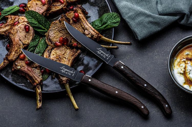 Laguiole Style de Vie Set de 6 couteaux à steak Wengé Wood (Wengé) - Panache (Koksijde)