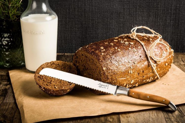 Laguiole Style de Vie Broodmes Olijfhout Luxury Line (Olijfhout) - Panache (Koksijde)