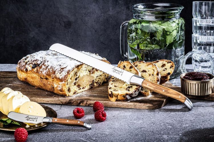 Laguiole Style de Vie Broodmes Olijfhout Luxury Line (Olijfhout) - Panache (Koksijde)