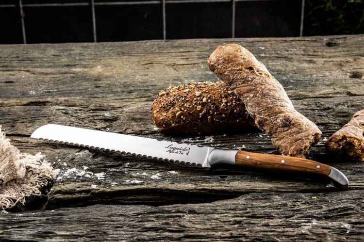 Laguiole Style de Vie Broodmes Olijfhout Luxury Line (Olijfhout) - Panache (Koksijde)