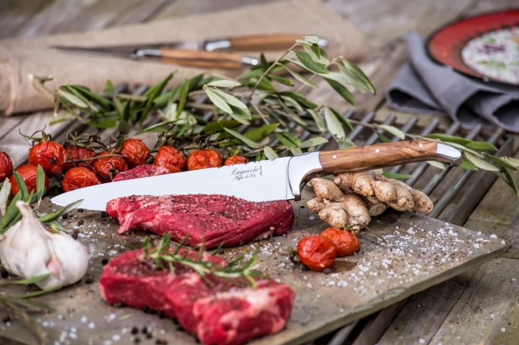 Laguiole Style de Vie Koksmes Olijfhout Luxury Line (Olijfhout) - Panache (Koksijde)