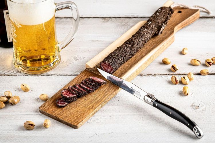 Laguiole Style de Vie Mes met worstenplank Acacia (Acacia) - Panache (Koksijde)