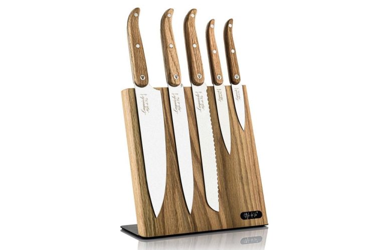 Laguiole Style de Vie Messenhouder magnetisch Eikenhout 22x23x10cm (Oak) - Panache (Koksijde)