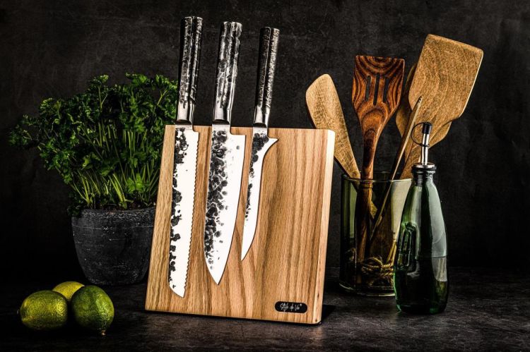 Laguiole Style de Vie Messenhouder magnetisch Eikenhout 22x23x10cm (Oak) - Panache (Koksijde)