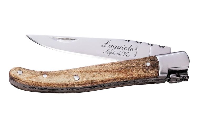 Laguiole Style de Vie Zakmes Esdoornhout Luxury Line 2,5mm (Wood) - Panache (Koksijde)