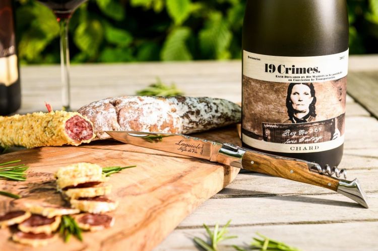 Laguiole Style de Vie Zakmes met kurkentrekker Olijfhout Luxury Line 2,5mm (Olijfhout) - Panache (Koksijde)