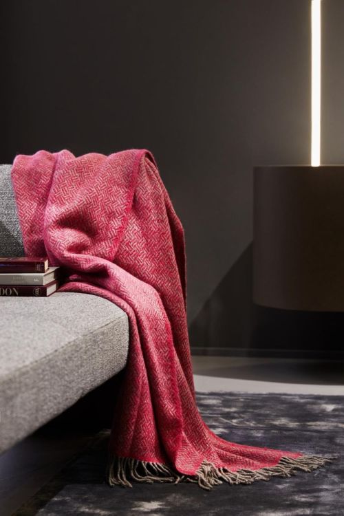 Lanerossi Plaid Mata Mata 130x220cm (Fuxia) - Panache (Koksijde)