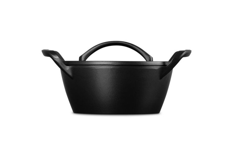Le Creuset BBQ Outdoor Stoofpan gietijzer 25cm (Zwart) - Panache (Koksijde)