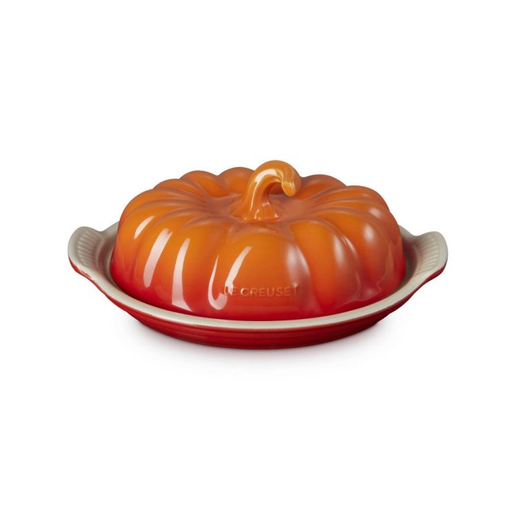 Le Creuset Botervloot 'Pompoen' Oranjerood (Oranjerood) - Panache (Koksijde)