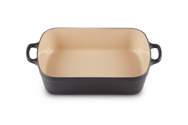 Le Creuset Plat rectangulaire (Mat zwart) - Panache (Koksijde)