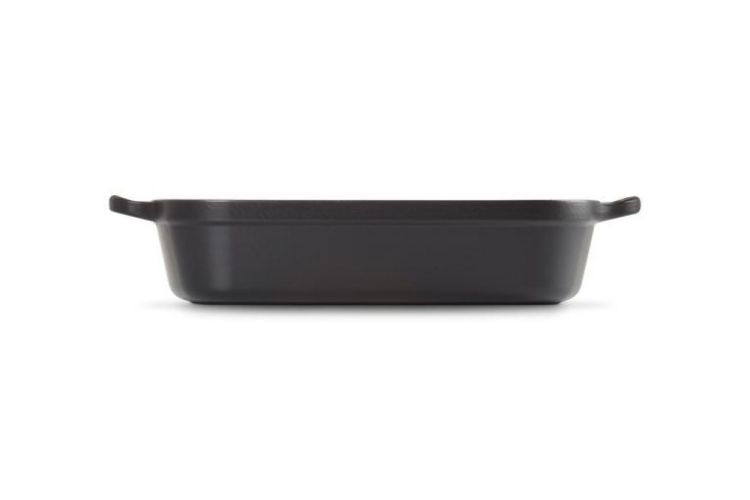 Le Creuset Plat rectangulaire (Mat zwart) - Panache (Koksijde)