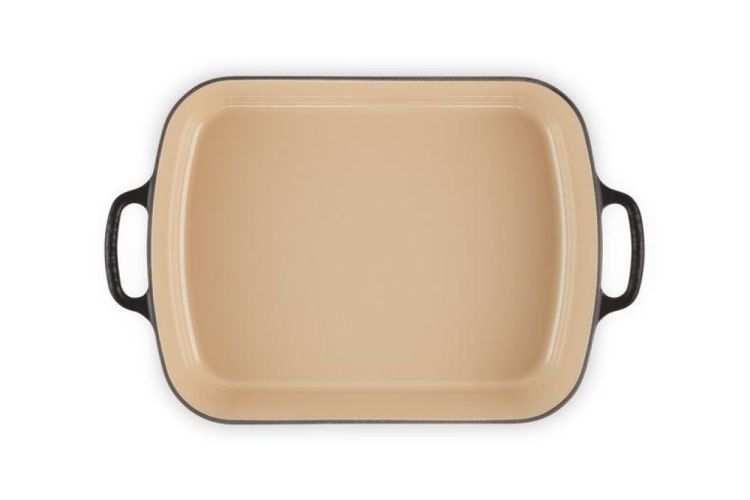 Le Creuset Plat rectangulaire (Mat zwart) - Panache (Koksijde)