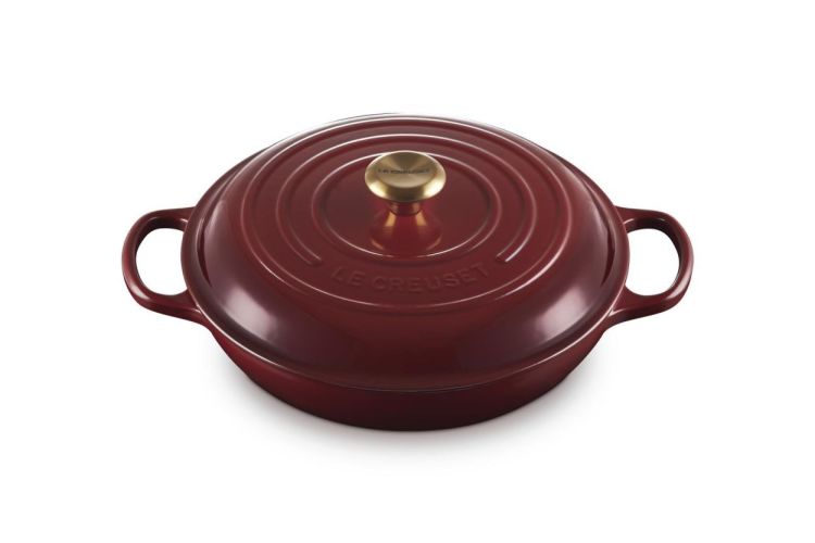 Le Creuset Cocotte 'Campagnard' 30cm Rhône Garnet (Rhône / Garnet) - Panache (Koksijde)