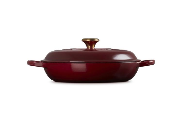 Le Creuset Cocotte 'Campagnard' 30cm Rhône Garnet (Rhône / Garnet) - Panache (Koksijde)