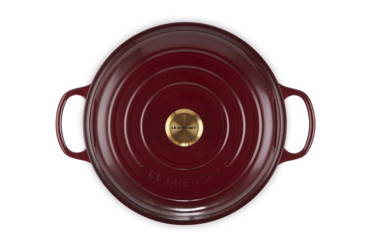 Le Creuset Cocotte 'Campagnard' 30cm Rhône Garnet (Rhône / Garnet) - Panache (Koksijde)