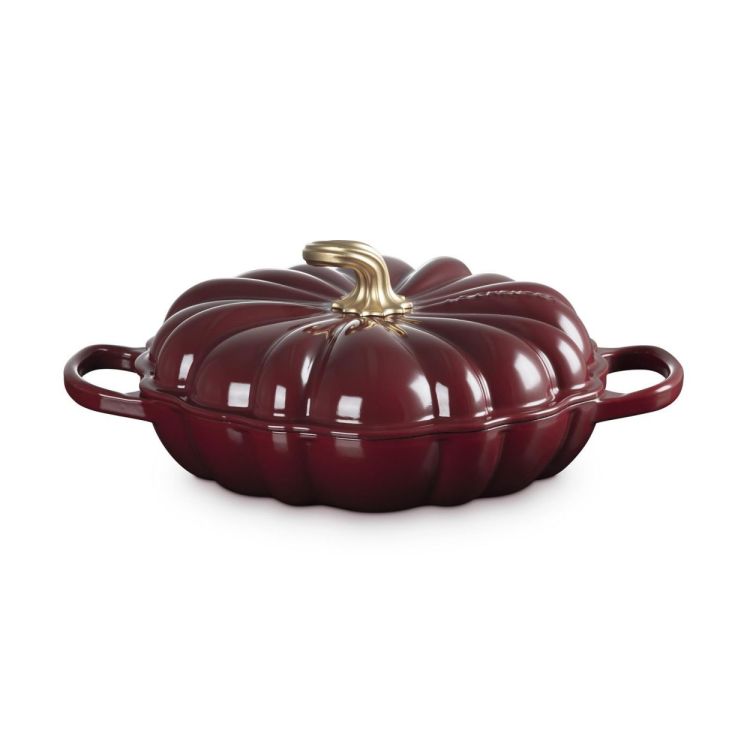 Le Creuset Campagnard 'Pompoen' 28cm Rhône Garnet (Rhône / Garnet) - Panache (Koksijde)