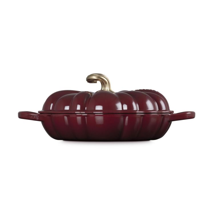 Le Creuset Campagnard 'Pompoen' 28cm Rhône Garnet (Rhône / Garnet) - Panache (Koksijde)