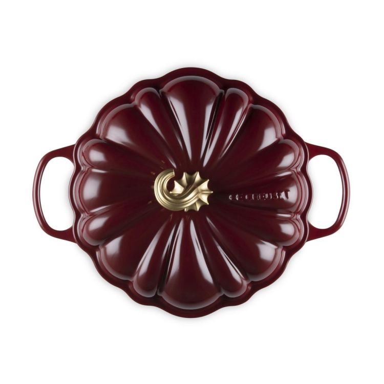 Le Creuset Campagnard 'Pompoen' 28cm Rhône Garnet (Rhône / Garnet) - Panache (Koksijde)