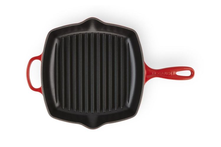 Le Creuset Grillit® vierkant 26cm (Kersenrood) - Panache (Koksijde)