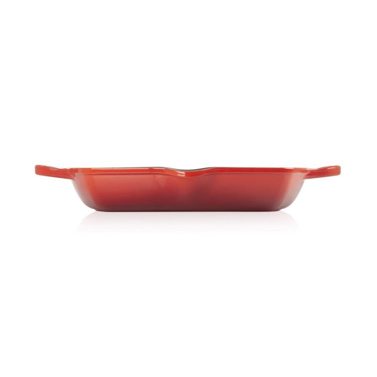 Le Creuset Grillplaat vierkant hoog (Kersenrood) - Panache (Koksijde)