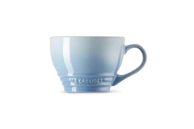 Le Creuset Grote Cappuccino Mok 400ml (Coastal blue) - Panache (Koksijde)