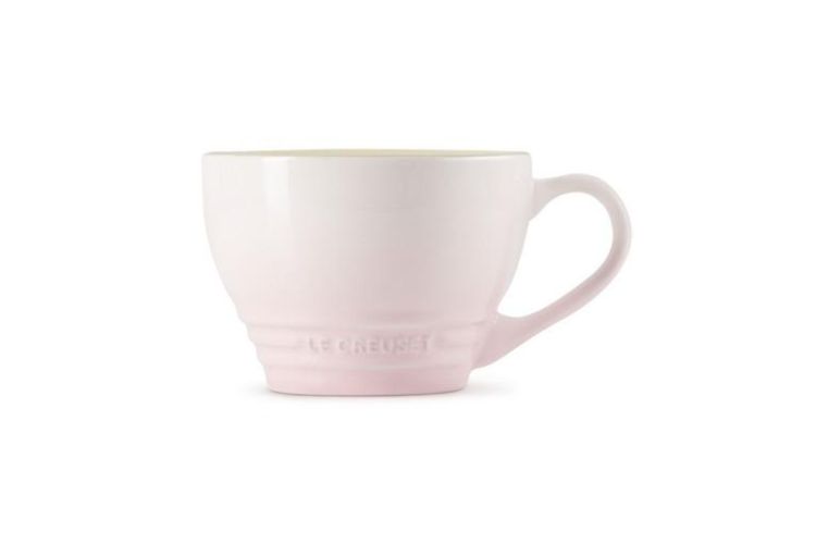 Le Creuset Grote Cappuccino Mok 400ml (Shell Pink) - Panache (Koksijde)