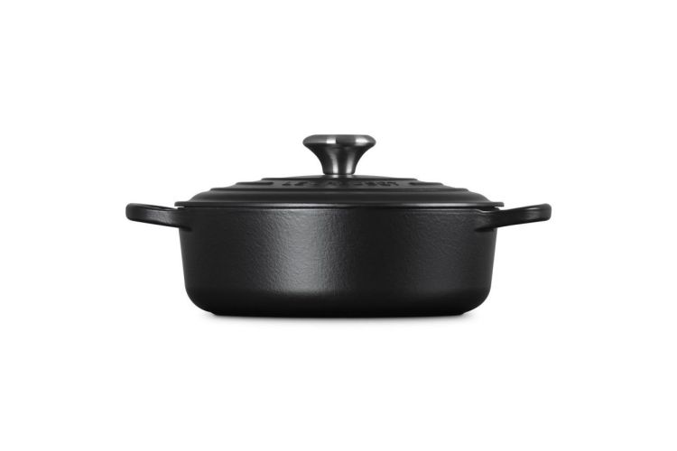 Le Creuset Lage stoofpan (Mat zwart) - Panache (Koksijde)