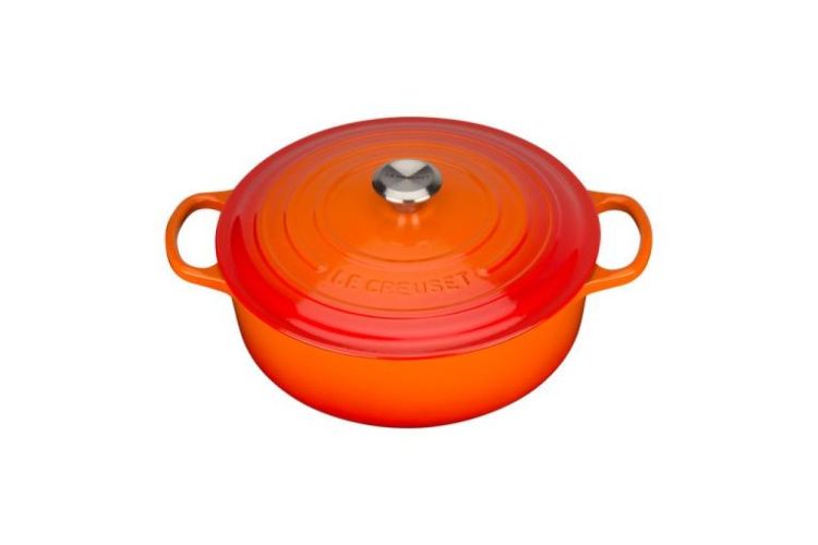 Le Creuset Lage stoofpan (Oranjerood) - Panache (Koksijde)