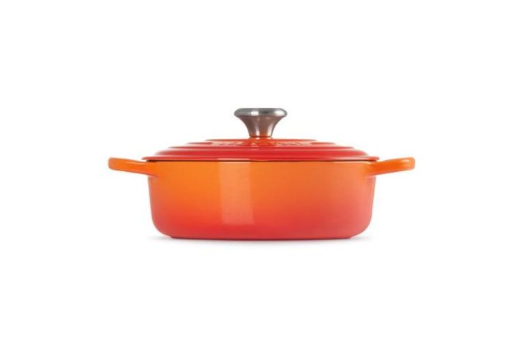 Le Creuset Lage stoofpan (Oranjerood) - Panache (Koksijde)