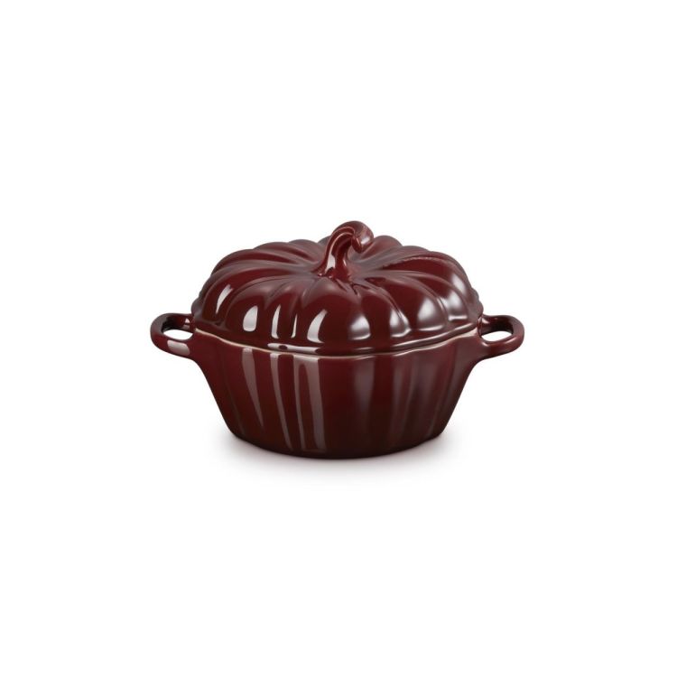Le Creuset Mini stoofpan 'Pompoen' 11cm Rhône Garnet (Rhône / Garnet) - Panache (Koksijde)