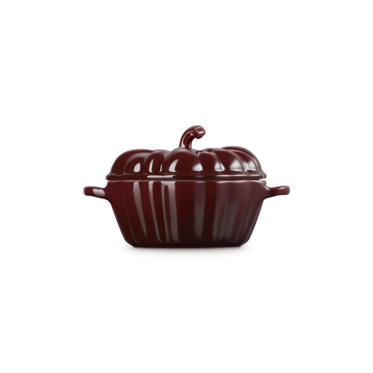 Le Creuset Mini stoofpan 'Pompoen' 11cm Rhône Garnet (Rhône / Garnet) - Panache (Koksijde)