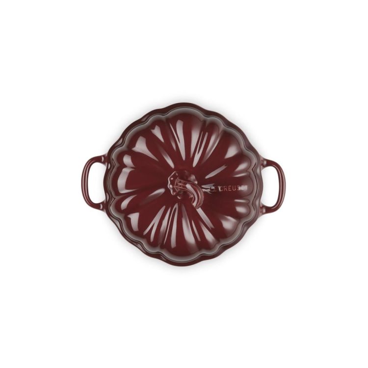 Le Creuset Mini stoofpan 'Pompoen' 11cm Rhône Garnet (Rhône / Garnet) - Panache (Koksijde)