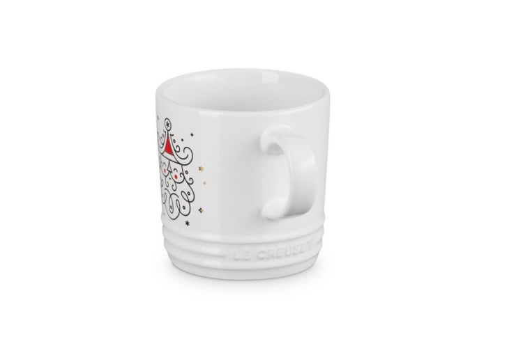 Le Creuset Mug 350ml Kerstman (White) - Panache (Koksijde)