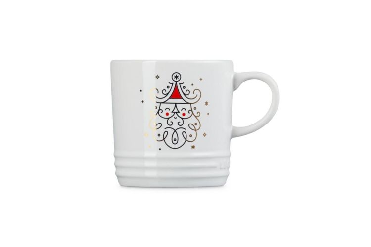 Le Creuset Mug 350ml Kerstman (White) - Panache (Koksijde)