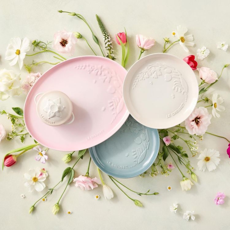 Le Creuset Assiette petit-déjeuner 22cm Jardin Meringue (Meringue) - Panache (Koksijde)