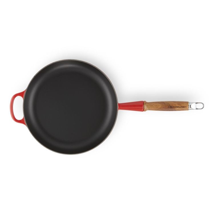 Le Creuset Pan met houten steel 26cm Kersenrood (Kersenrood) - Panache (Koksijde)