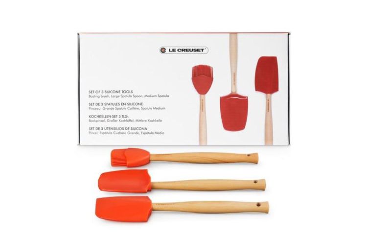 Le Creuset Premium Set 3 spatels (Oranjerood) - Panache (Koksijde)