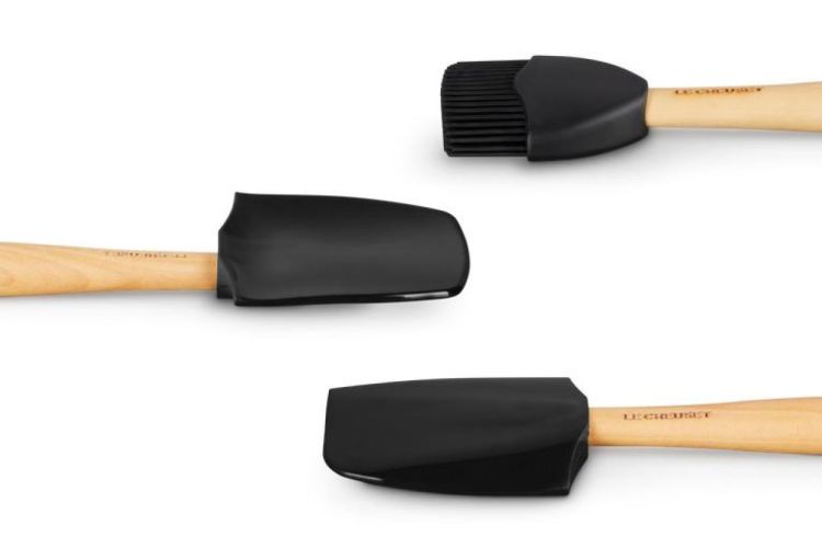 Le Creuset Set de 3 spatules (Zwart) - Panache (Koksijde)