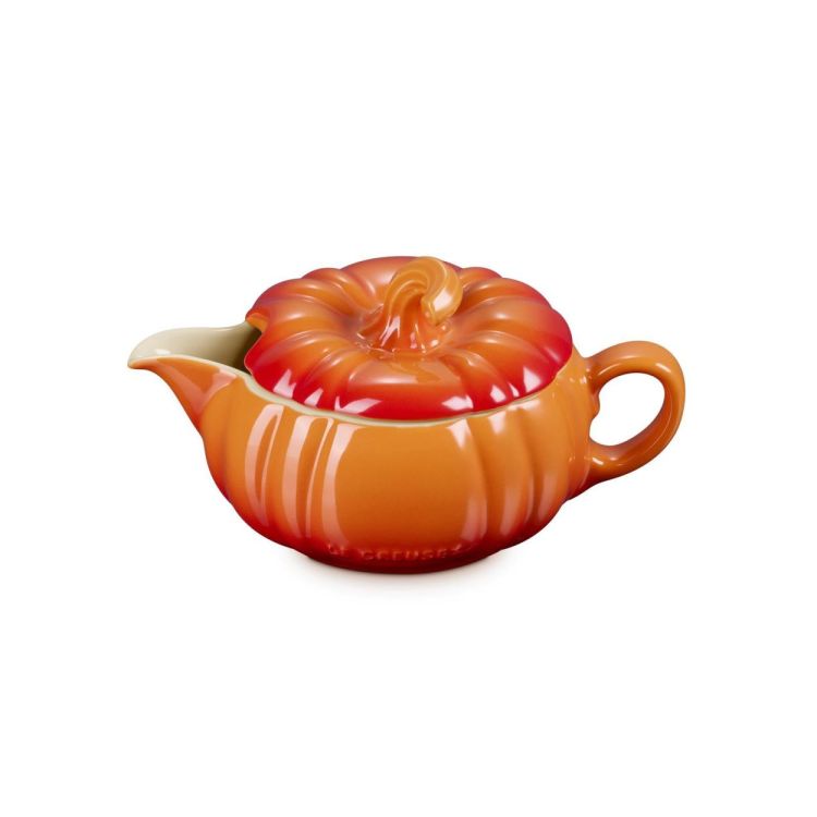 Le Creuset Sauskom 'Pompoen' Oranjerood (Oranjerood) - Panache (Koksijde)